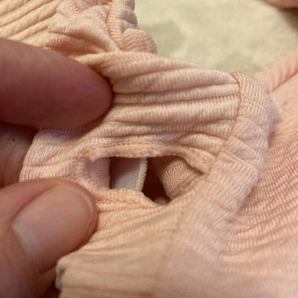 Cupshe Blush Pink Textured Bikini Top - Picture 9 of 12